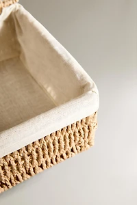 PANIER COUVERCLE DOUBLURE COTON