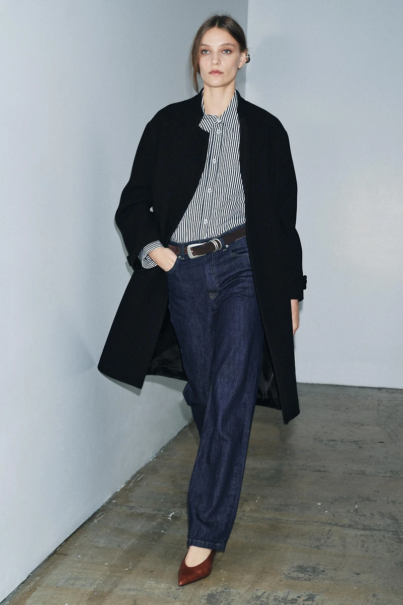 ZW COLLECTION HI-RISE STRAIGHT LEG JEANS