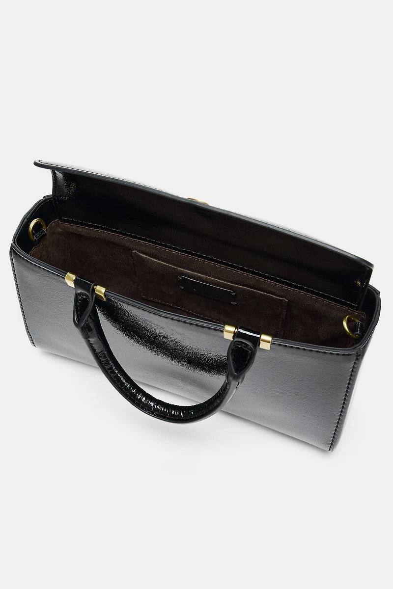TEXTURED TOTE BAG