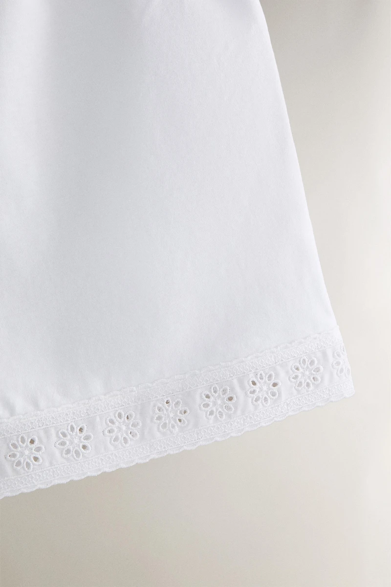 LACE COTTON SHORTS