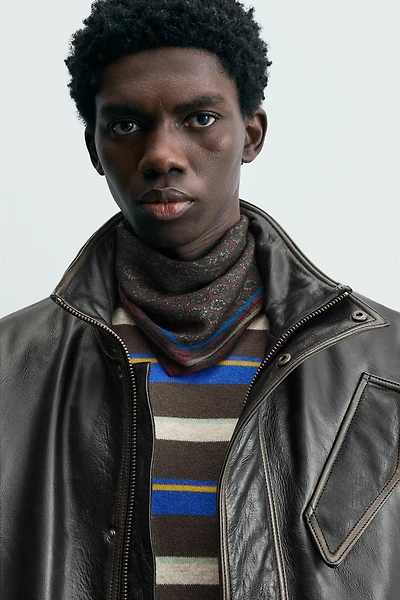 FOULARD EN LAINE ET SOIE À IMPRIMÉ CACHEMIRE ÉDITION LIMITÉE