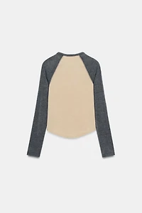 CONTRAST RAGLAN T-SHIRT