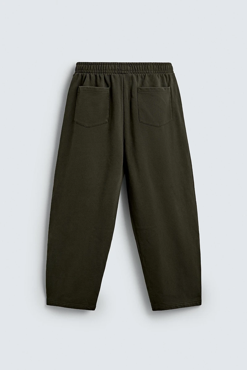 WASHED BALLOON FIT JOGGING PANTS