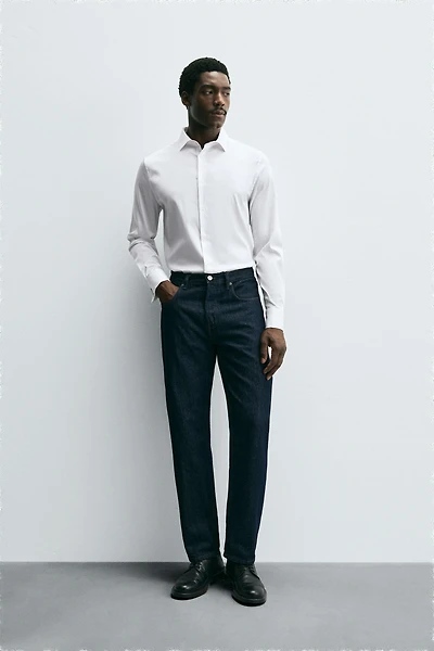 CHEMISE SLIM FIT BOUTONS DE MANCHETTE