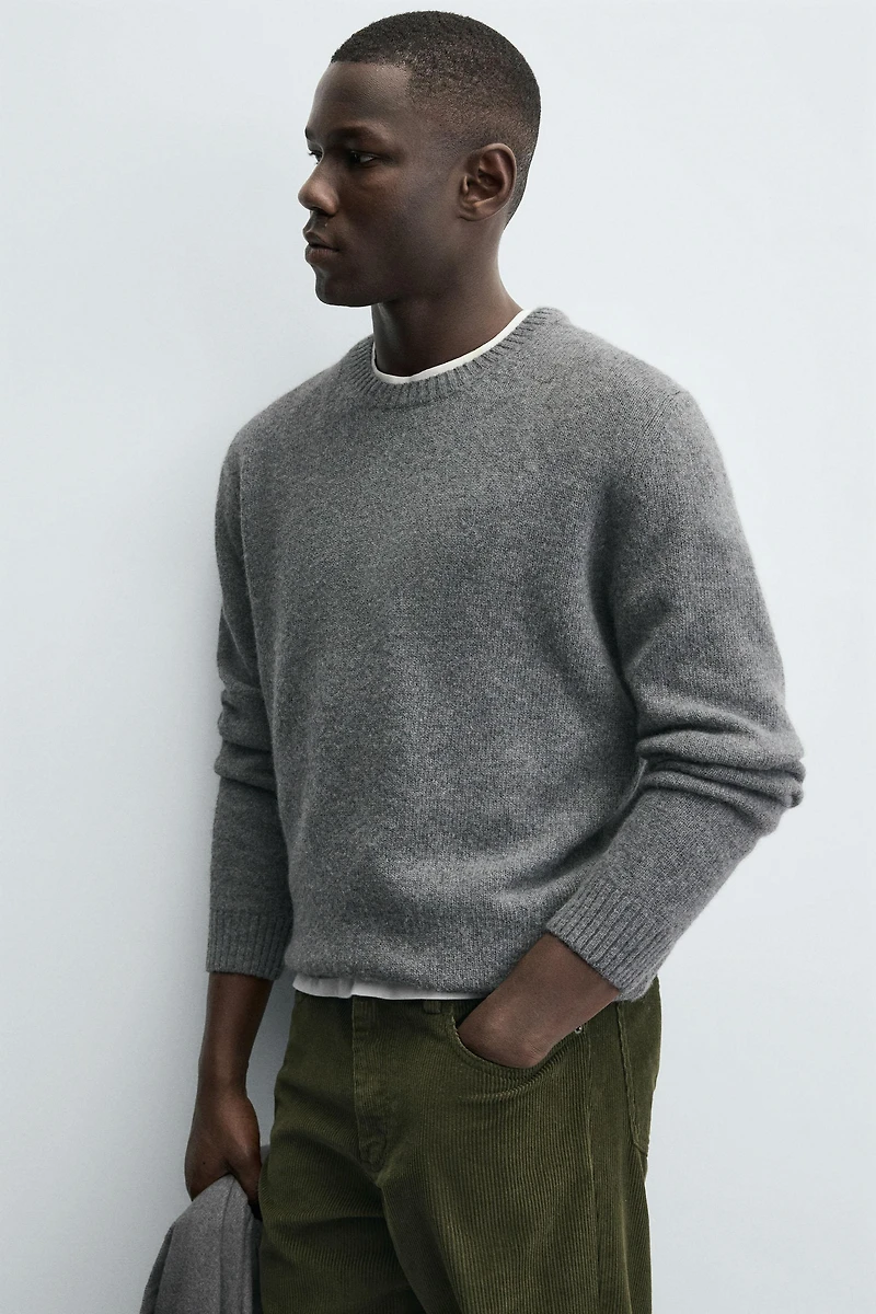 REGULAR FIT WOOL BLEND SWEATER