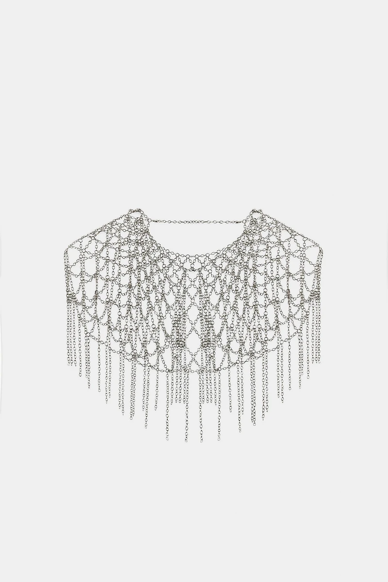 COLLIER CAPE ANNEAUX FRANGES ÉDITION LIMITÉE