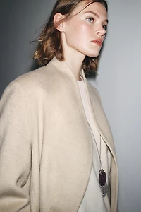MANTEAU MINIMAL MÉLANGE LAINE ZW COLLECTION ÉDITION LIMITÉE
