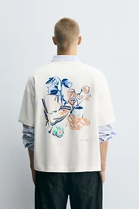 T-SHIRT IMPRIMÉ COMBINÉ