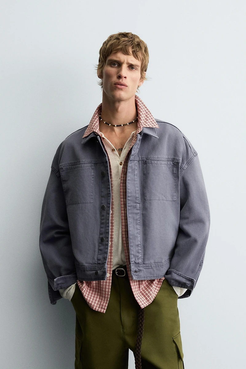 WASHED BOXY FIT JACKET