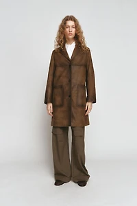 100% LEATHER COAT ZW COLLECTION LIMITED EDITION