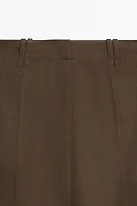 100% cotton midi skirt