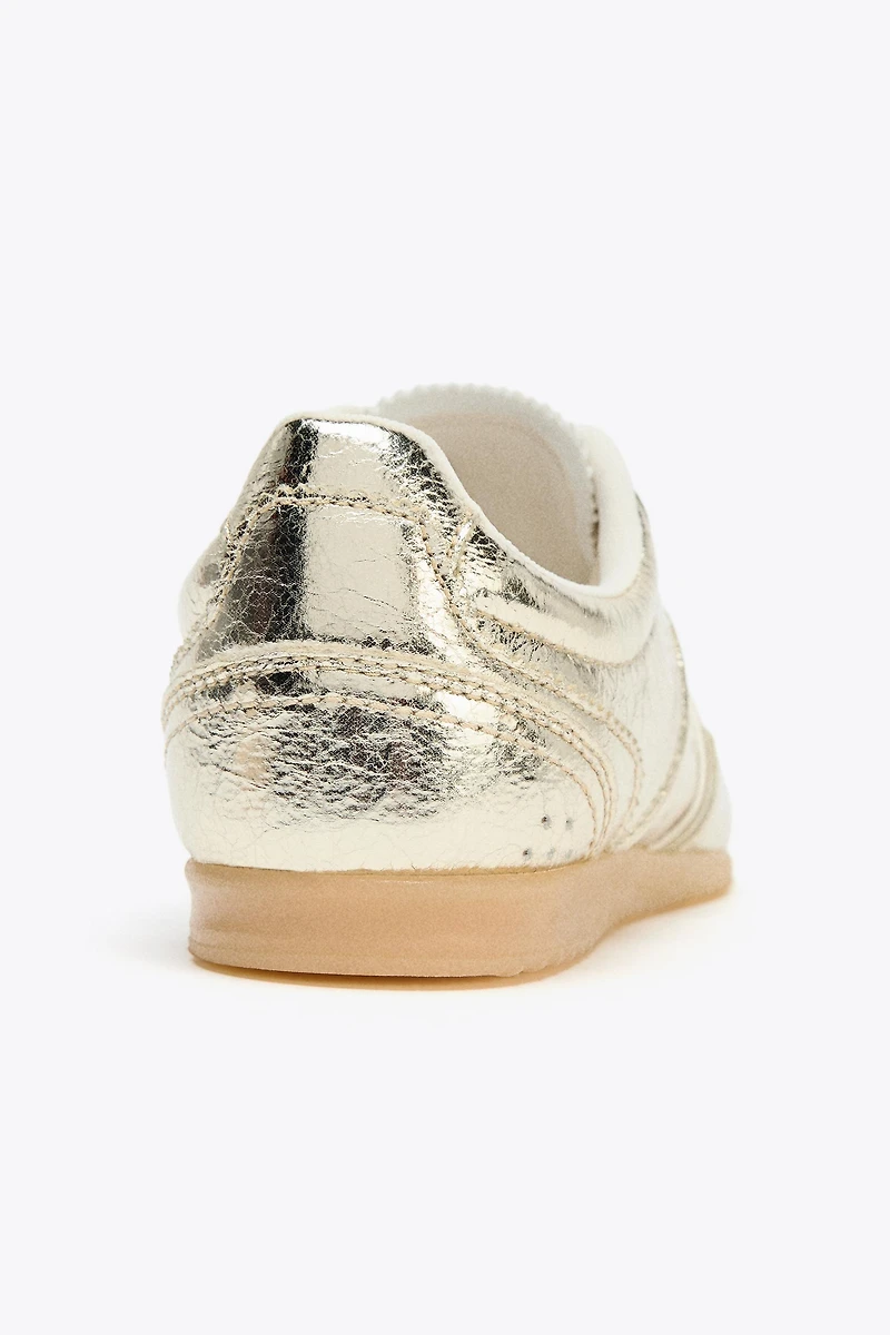 METALLIC EFFECT SNEAKERS