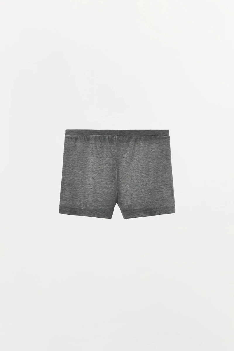 LYOCELL BLEND SHORTS WITH BUTTONS