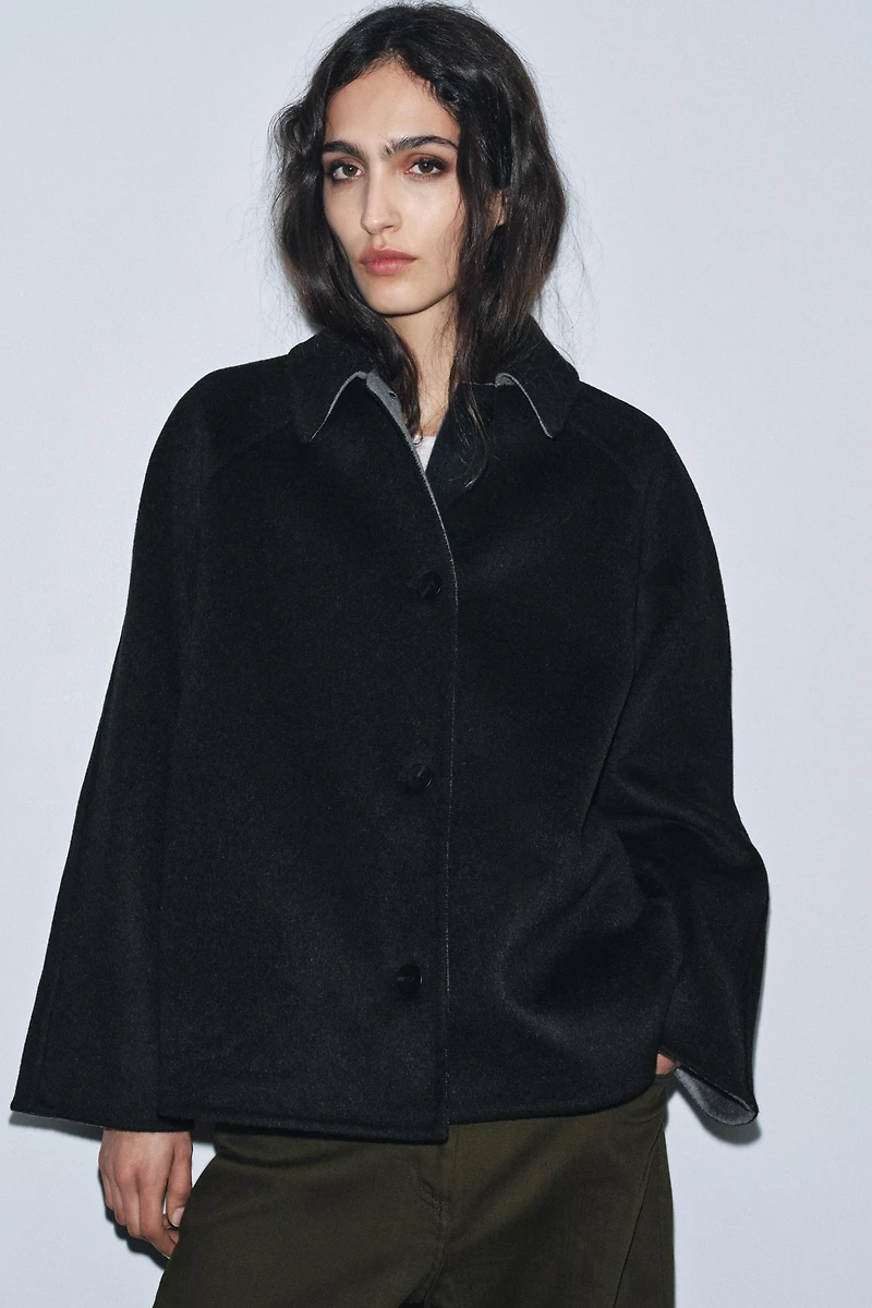 WOOL BLEND JACKET ZW COLLECTION