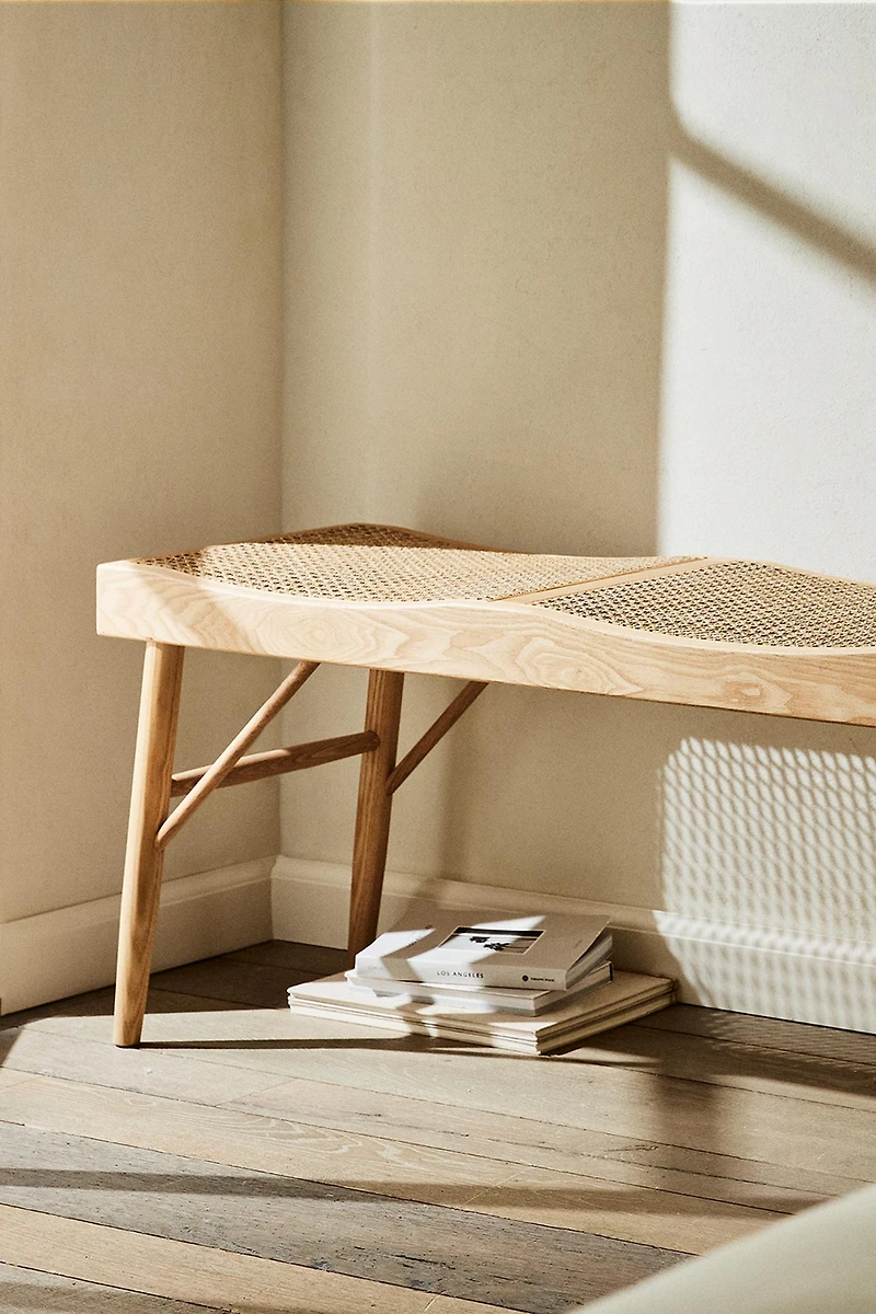 BANC BOIS ET ROTIN