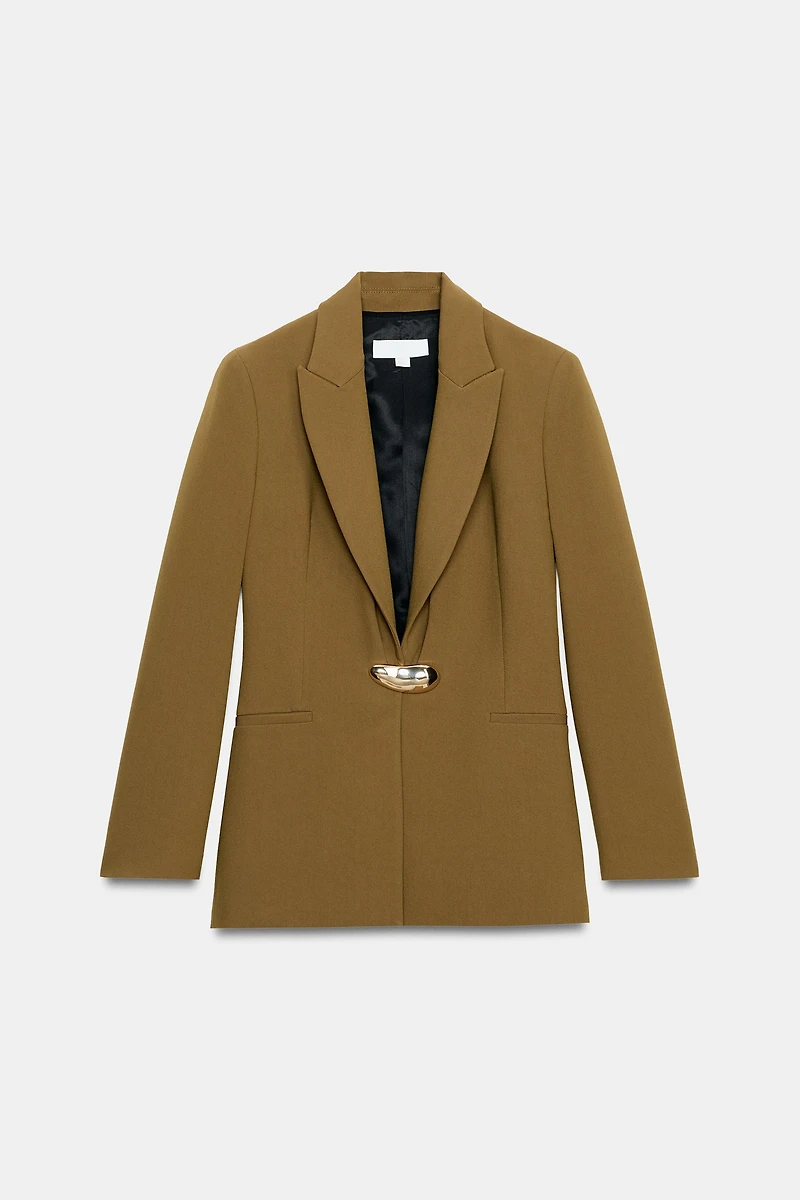 TAILORED BLAZER WITH GOLDEN HARDWARE