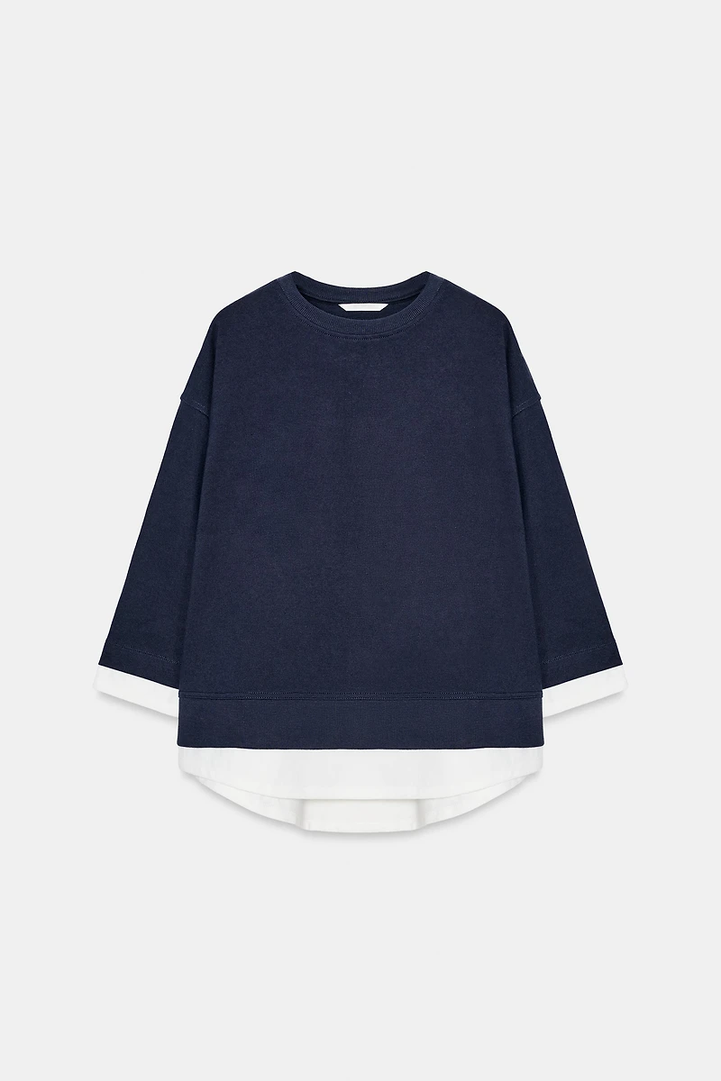 SWEAT BIMATIÈRE MANCHES LONGUES