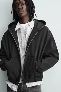 WASHED HOODIE JACKET