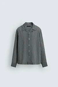 CHEMISE FLUIDE RAYURES EFFET FROISSÉ