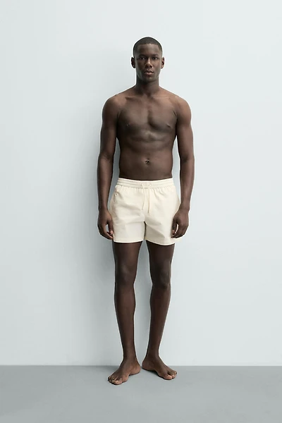 MAILLOT DE BAIN MI-LONG EN SEERSUCKER