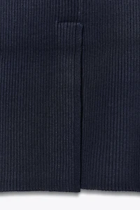 RIBBED KNIT MIDI SKIRT