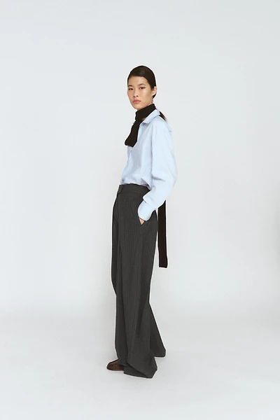 ZW COLLECTION PLEATED WIDE LEG PANTS