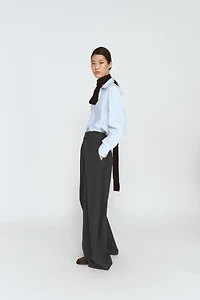 ZW COLLECTION PLEATED WIDE LEG PANTS