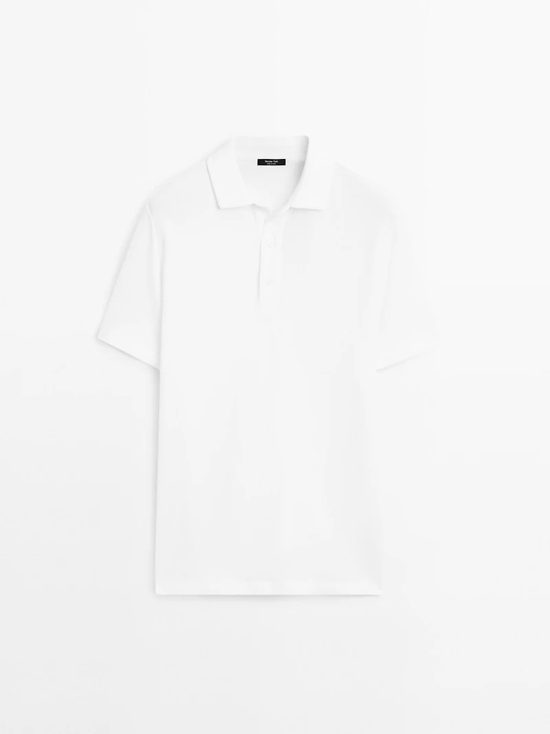 Polo manches courtes textur