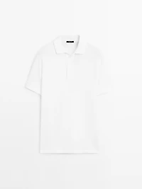 Polo manches courtes textur