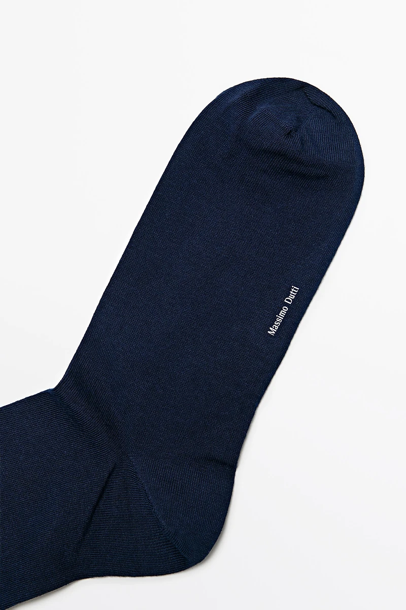 Chaussettes en maille lisse de coton mélangé