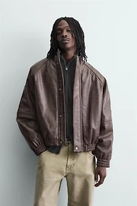 VINTAGE FAUX LEATHER JACKET