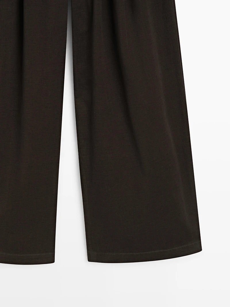 Pantalon large à pinces