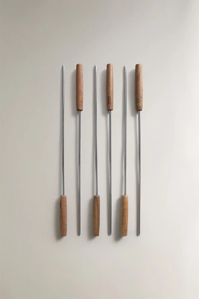 STEEL SKEWER SET (SET OF 5)