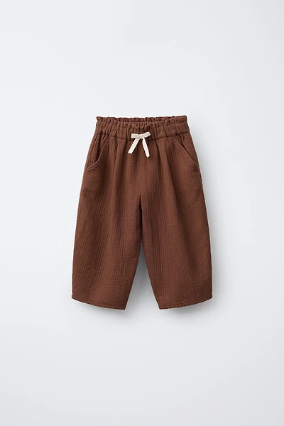 BAGGY TOPSTITCHED PANTS
