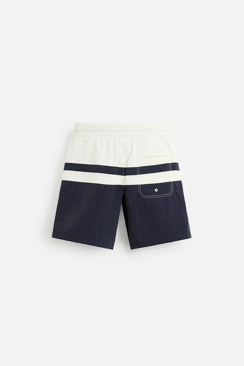 MAILLOT DE BAIN LONG COLOR BLOCK