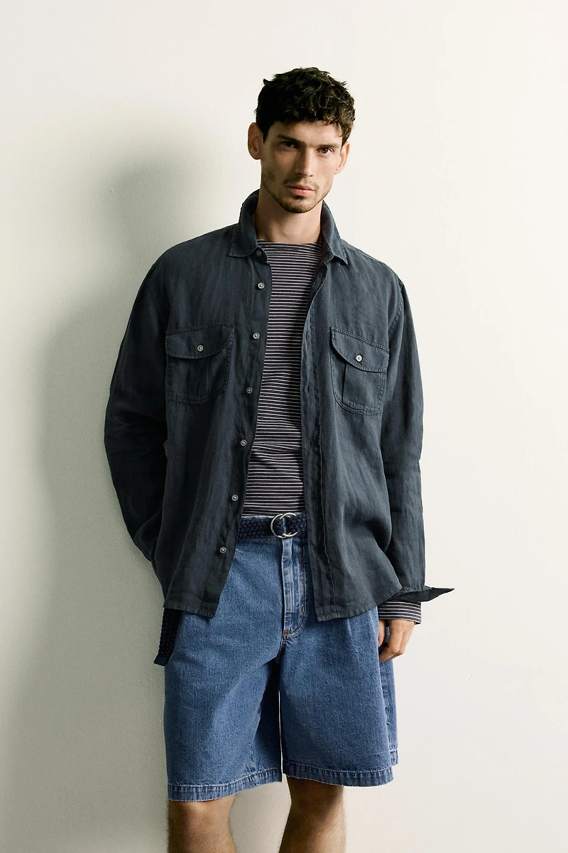 CHEMISE RELAXED FIT 100 % LIN