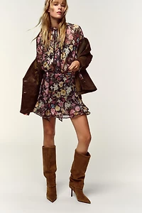 FLORAL PRINT MINI DRESS