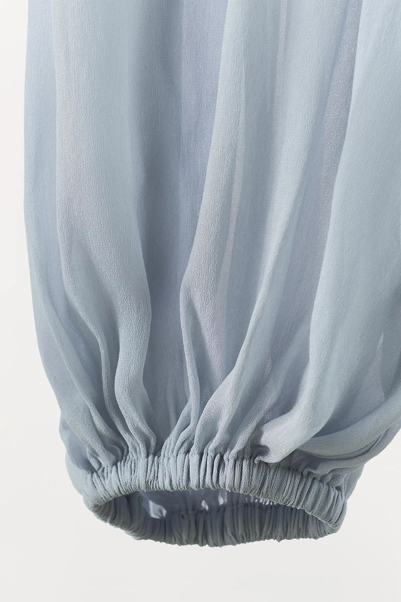 SEMI-SHEER BUBBLE PANTS