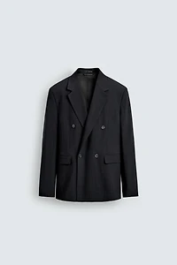 VESTE DE COSTUME À BOUTONNAGE CROISÉ ET RAYURES TENNIS
