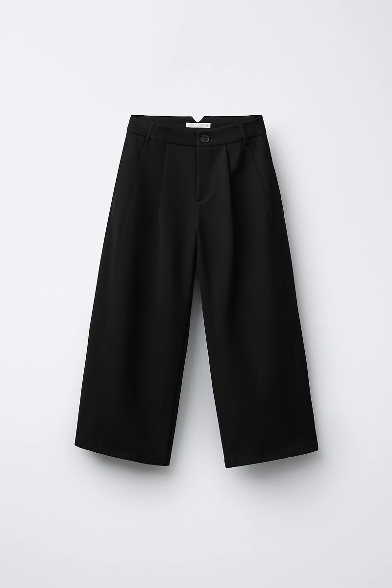 PLEATED BARREL PANTS