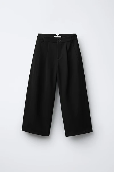 PLEATED BARREL PANTS