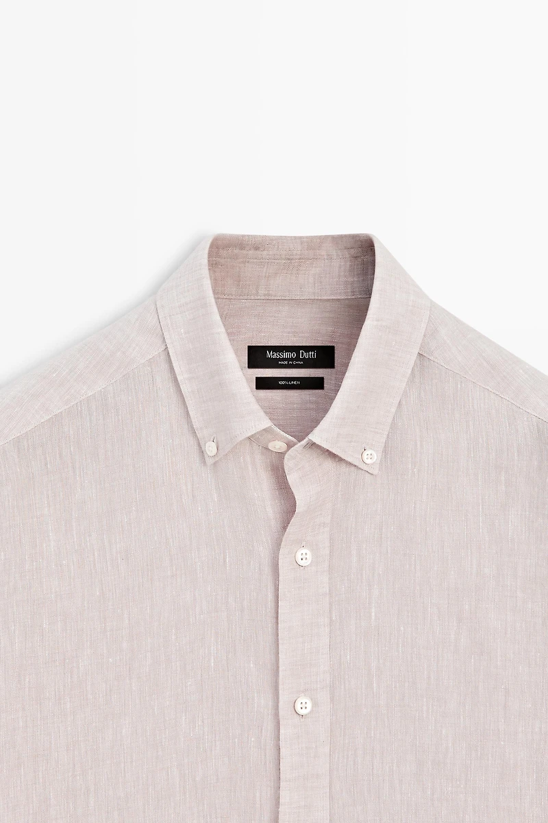 Chemise regular fit 100 % lin