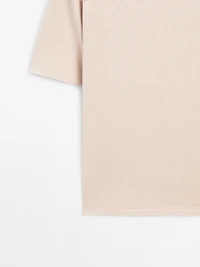T-shirt en maille de coton mélangé
