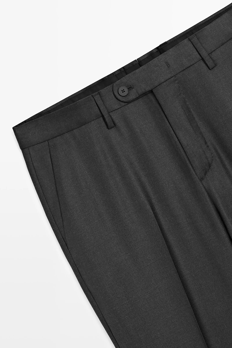 Cold wool suit trousers