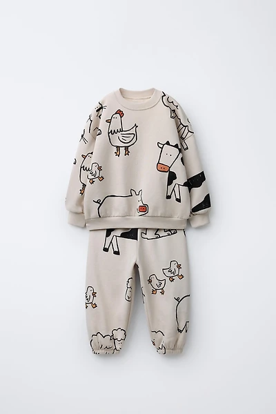 FARM PRINT JOGGING SET