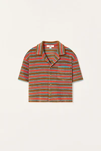 LIMITED EDITION STRIPED TOWEL POLO SHIRT