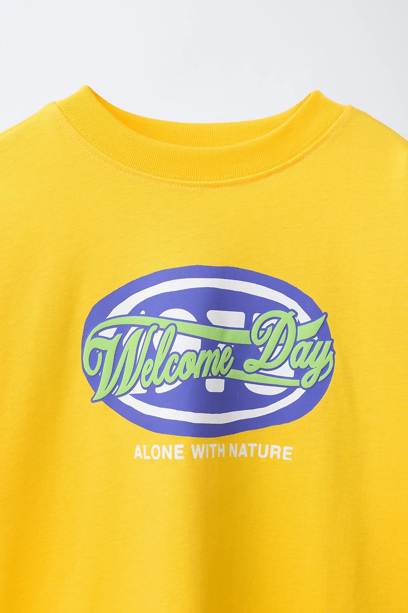 RAISED PRINT T-SHIRT