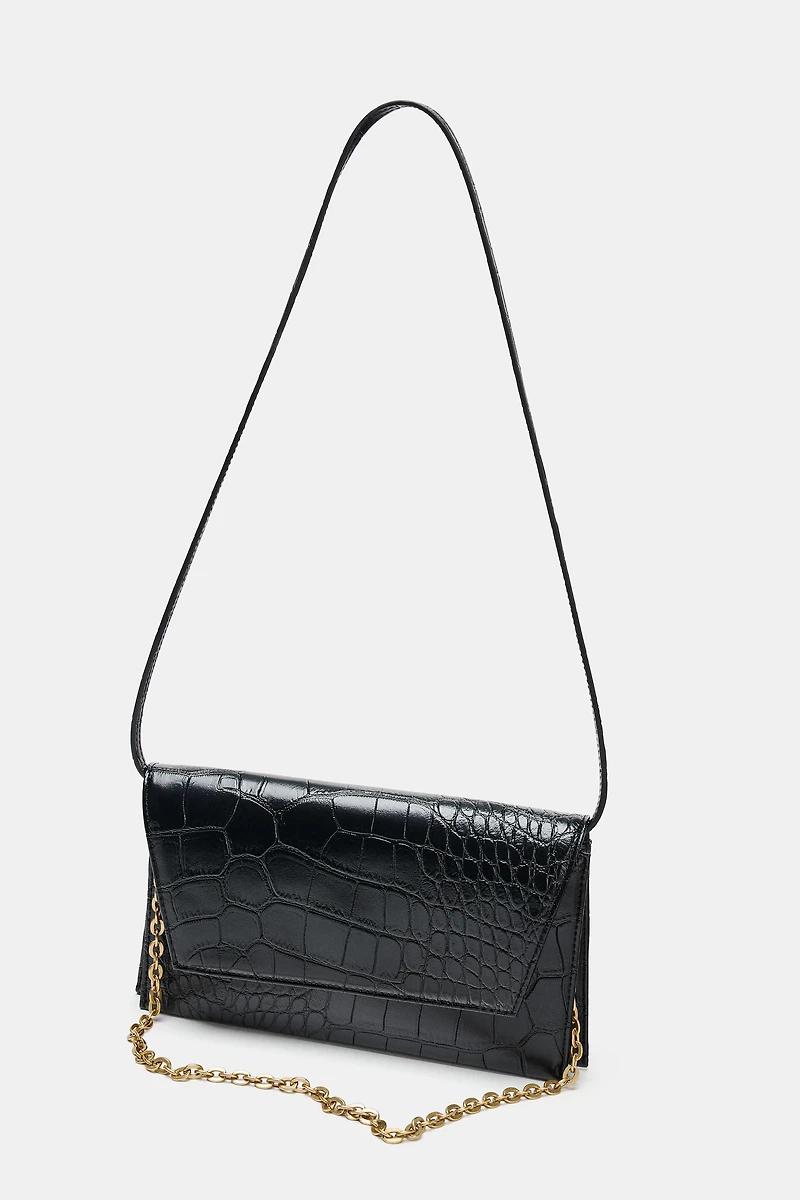 EMBOSSED FLAP BAG
