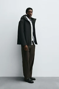 HOODED TECHNICAL JACKET