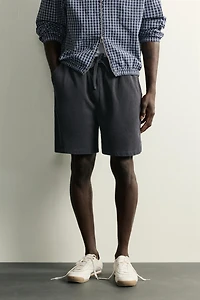 SHORT DE JOGGING DÉLAVÉ BASIQUE
